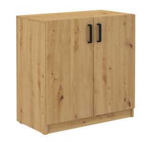 Komoda Stundly dwudrzwiowa 80 cm Dąb artisan SELSEY
