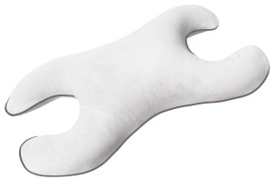 Poduszka przeciwzmarszczkowa DiPiu biała z szarą lamówką SELSEY