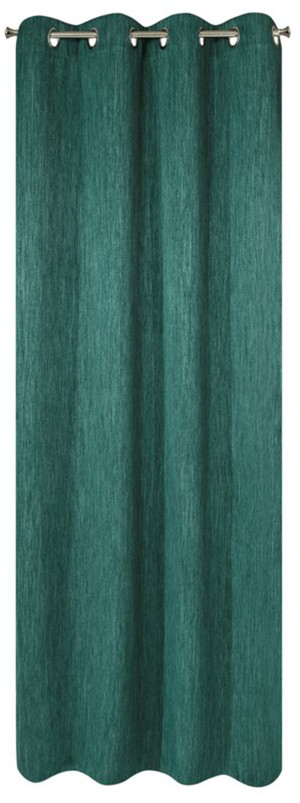 Zasłona Rossie z tkaniny melanżowej 135x250 cm zielona SELSEY