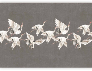 Fototapeta Ornament z żurawiami 400x280 cm SELSEY