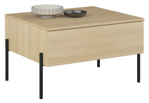 Ława kawowa Ore z szufladą 70x60 cm dąb lindberg SELSEY