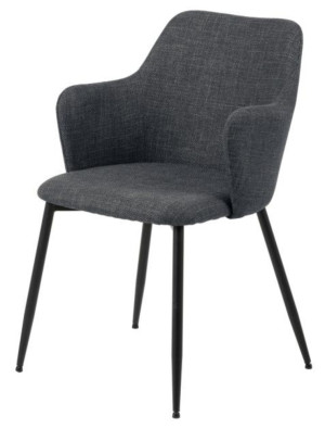 Krzesło z podłokietnikami Falcond ciemnoszare SELSEY