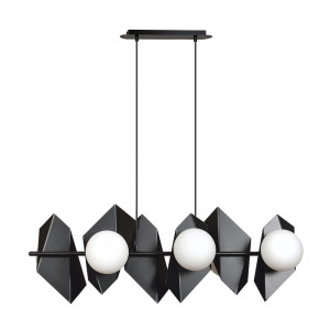Lampa wisząca Ankona czarna x6 SELSEY