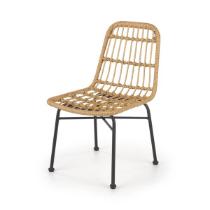 Krzesło z tworzywa sztucznego Farryn naturalne SELSEY