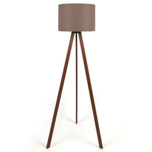 Lampa podłogowa Salika na brązowym stelażu SELSEY