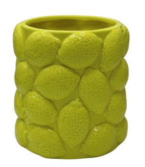 Doniczka ceramiczna Yuzuva 17,6 cm limonkowa SELSEY