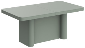 Stół rozkładany Dictivve 160-412x100 cm zielony mat SELSEY