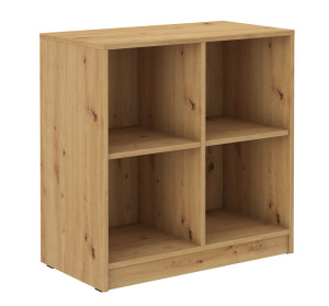 Regał Stundly z czterema wnękami 80 cm Dąb artisan SELSEY