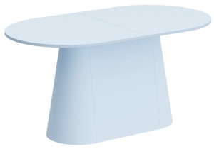 Stół rozkładany Ferbenne 160-208x89 cm niebieski mat SELSEY