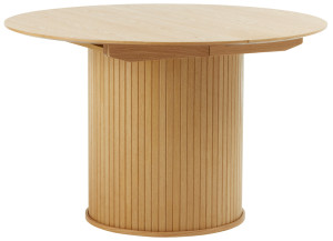 Stół rozkładany Gativel 120-167 cm lamele dąb naturalny SELSEY