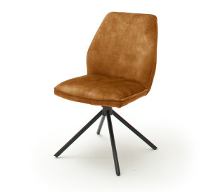 Krzesło tapicerowane Toryders musztardowy welur SELSEY