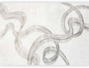 Fototapeta Abstrakcja - wstęgi szarości 400x280 cm SELSEY