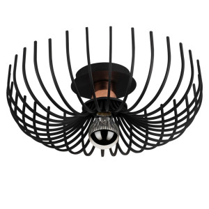 Lampa wisząca Skyriblent 36 cm czarna SELSEY