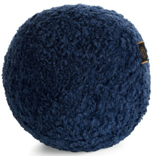 Poduszka-piłeczka Bukla średnica 24 cm granatowa SELSEY