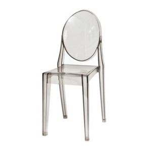 Krzesło Ertes szary transparentny SELSEY