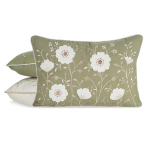Poszewka na poduszkę Wiosna 35x50 cm oliwkowa SELSEY