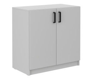 Komoda Stundly dwudrzwiowa 80 cm Szary SELSEY