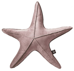 Poduszka dekoracyjna Velvet 50 cm rozgwiazda jasny róż SELSEY