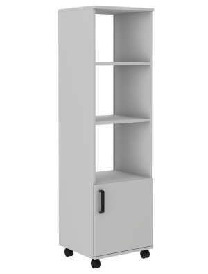 Kontenerek wysoki Stundly z trzema półkami 45 cm Szary SELSEY