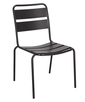 Krzesło metalowe Barco czarne SELSEY