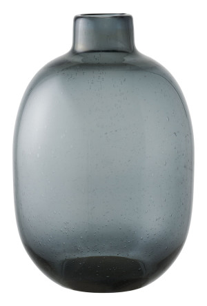 Wazon szklany Nipoted 35 cm szary SELSEY