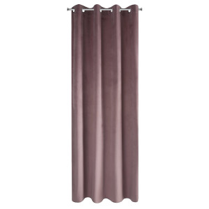 Zasłona na przelotkach Faladi 140x250 cm różowa SELSEY