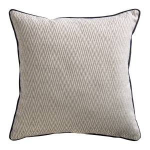 Poduszka dekoracyjna Dagura 45x45 cm szarobrązowa z wzorem SELSEY