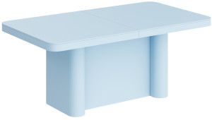 Stół rozkładany Dictivve 160-412x100 cm niebieski mat SELSEY