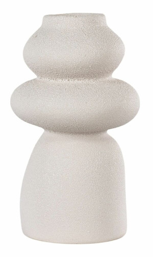 Wazon ceramiczny Velas 26,5 cm beżowy SELSEY