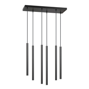 Lampa wisząca Corinaldo czarna x6 SELSEY