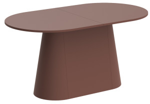 Stół rozkładany Ferbenne 160-208x89 cm bordowy mat SELSEY