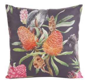 Poszewka na poduszkę Mink 45x45 cm czarno-czerwona SELSEY