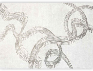 Fototapeta Abstrakcja - wstęgi szarości 250x175 cm SELSEY