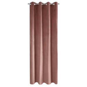 Zasłona na przelotkach Faladi 140x250 cm ciemnoróżowa SELSEY