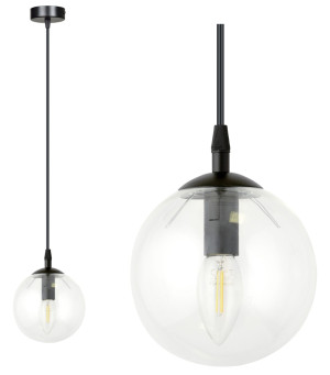Lampa wisząca Fregene transparentna SELSEY