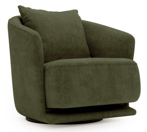 Fotel obrotowy Wish oliwkowy szenil SELSEY