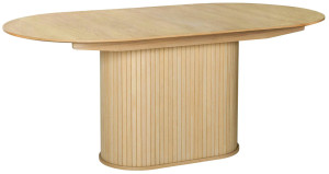 Stół rozkładany Gativel 180-230x95 cm lamele dąb naturalny SELSEY