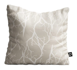 Poduszka dekoracyjna Nature 40x40 cm gałęzie na beżowym tle by J. Skowron SELSEY