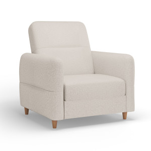 Fotel wypoczynkowy Dakari kremowy welur hydrofobowy SELSEY