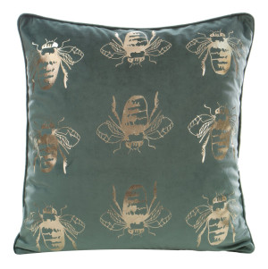 Poszewka na poduszkę Blink 45x45 cm złoto-miętowa SELSEY