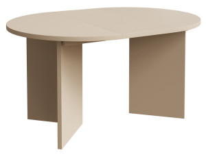 Stół rozkładany do jadalni Ovo okrągły 110-190x110 cm Cappucino SELSEY