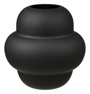 Wazon ceramiczny Velas 20 cm czarny SELSEY