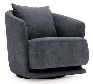 Fotel obrotowy Wish grafitowy szenil SELSEY