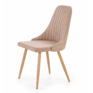 Krzesło tapicerowane Muela beżowe SELSEY