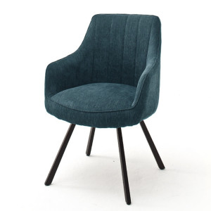 Krzesło z podłokietnikami Lonizer obrotowe niebieskie SELSEY