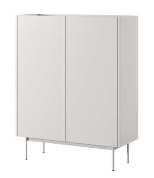 Komoda wysoka Color 97 cm dwudrzwiowa Kaszmir / Dąb Linea SELSEY