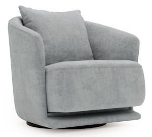 Fotel obrotowy Wish jasnoszary szenil SELSEY
