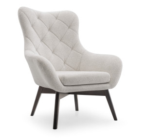 Fotel uszak Fernanzo jasnoszary hydrofobowy SELSEY