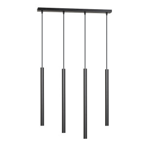 Lampa wisząca Corinaldo czarna x4 SELSEY