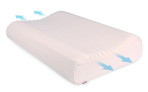 Poduszka profilowana Alfa z pianki termoplastycznej 50x33x10 cm SELSEY
